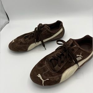 Brown puma, suede sneakers